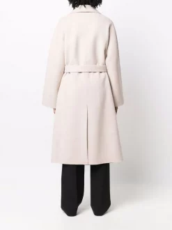 ( Nouvelle Collection ) 12 STOREEZ Manteau Mi-long à Taille Ceinturée CREAMY -12 STOREEZ Soldes Magasin 17931443 38335418 600