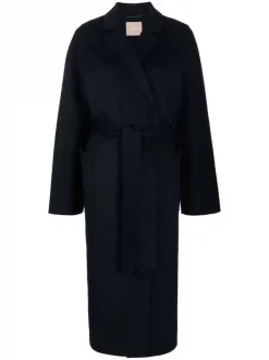 ( Nouvelle Collection ) 12 STOREEZ Manteau Mi-long à Taille Ceinturée Femme