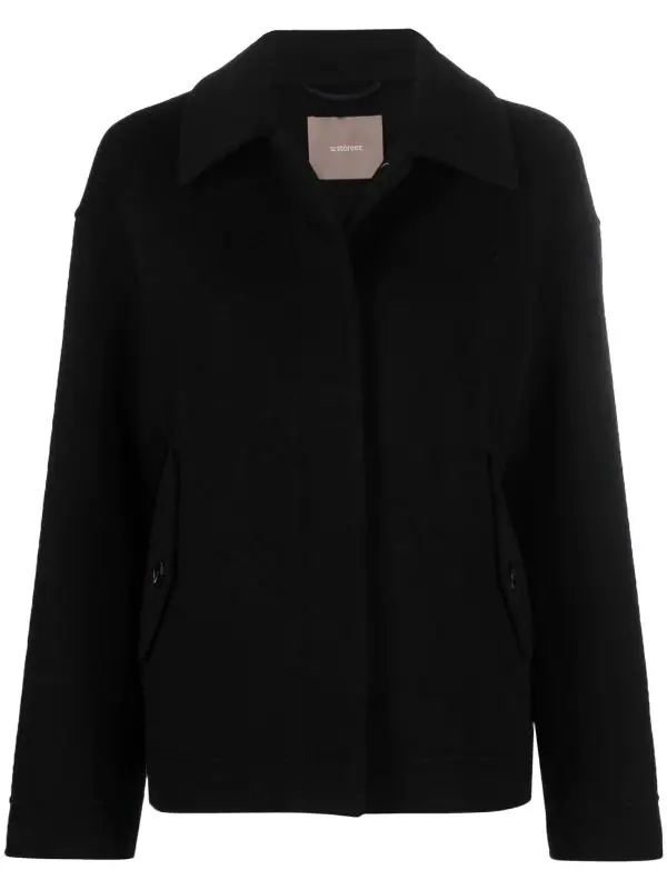 ( Nouvelle Collection ) 12 STOREEZ Veste à Fermeture Dissimulée BLACK 1 ( Nouvelle Collection ) 12 STOREEZ Veste à Fermeture Dissimulée BLACK