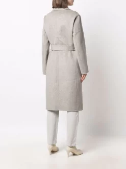 ( Nouvelle Collection ) 12 STOREEZ COFFEE WITH MILK Manteau En Laine à Taille Ceinturée Femme -12 STOREEZ Soldes Magasin 17932054 38336706 600