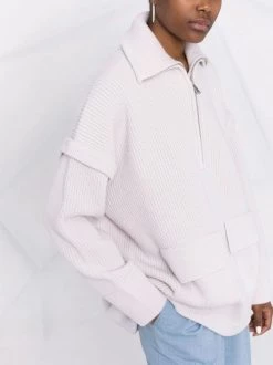 ( Nouvelle Collection ) 12 STOREEZ GRAY BEIGE Coupe-vent En Maille Femme -12 STOREEZ Soldes Magasin 17944996 38159541 600