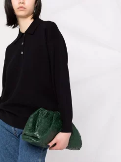 ( Nouvelle Collection ) 12 STOREEZ Pull En Laine Mélangée à Col Polo BLACK -12 STOREEZ Soldes Magasin 17944999 38153859 600