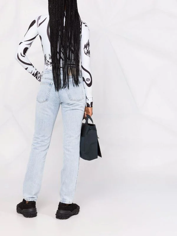 ( Nouvelle Collection ) 12 STOREEZ Jean Droit à Taille Basse Femme 4 ( Nouvelle Collection ) 12 STOREEZ Jean Droit à Taille Basse Femme – Image 4