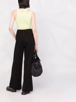 ( Nouvelle Collection ) 12 STOREEZ BLACK Pantalon Ample à Plis Marqués Femme -12 STOREEZ Soldes Magasin 17947000 38165687 600