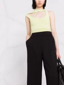 ( Nouvelle Collection ) 12 STOREEZ BLACK Pantalon Ample à Plis Marqués Femme -12 STOREEZ Soldes Magasin 17947000 38167485 600