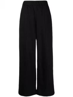 ( Nouvelle Collection ) 12 STOREEZ BLACK Pantalon Ample à Plis Marqués Femme