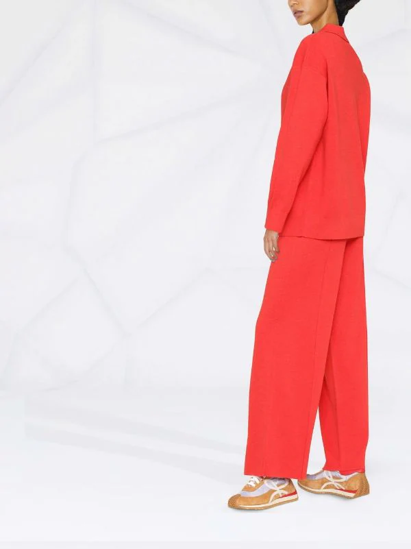 ( Nouvelle Collection ) 12 STOREEZ Pull En Laine Mélangée à Col Polo RED 4 ( Nouvelle Collection ) 12 STOREEZ Pull En Laine Mélangée à Col Polo RED – Image 4