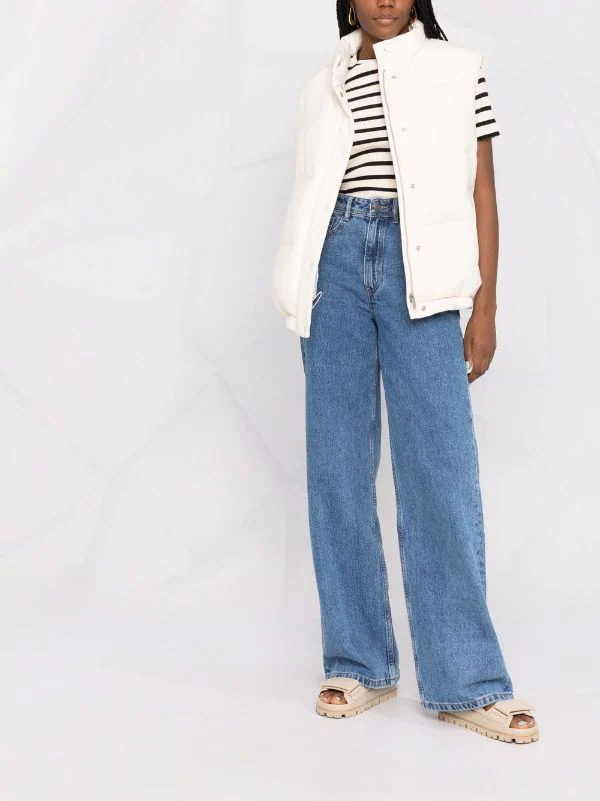 ( Nouvelle Collection ) 12 STOREEZ Jean Ample à Taille Haute DENIM BLUE 2 ( Nouvelle Collection ) 12 STOREEZ Jean Ample à Taille Haute DENIM BLUE – Image 2