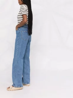 ( Nouvelle Collection ) 12 STOREEZ Jean Ample à Taille Haute DENIM BLUE 11 ( Nouvelle Collection ) 12 STOREEZ Jean Ample à Taille Haute DENIM BLUE -12 STOREEZ Soldes Magasin 17947059 38166992 600