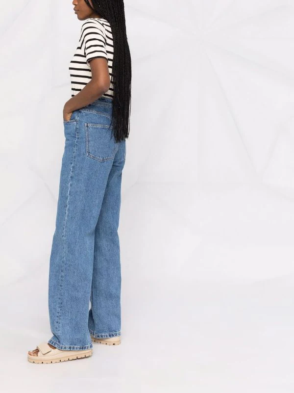 ( Nouvelle Collection ) 12 STOREEZ Jean Ample à Taille Haute DENIM BLUE 6 ( Nouvelle Collection ) 12 STOREEZ Jean Ample à Taille Haute DENIM BLUE – Image 6