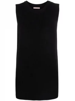 ( Nouvelle Collection ) 12 STOREEZ BLACK Débardeur En Maille Texturée Femme