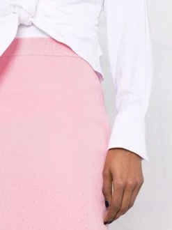 ( Nouvelle Collection ) 12 STOREEZ Jupe Mi-longue En Maille PINK -12 STOREEZ Soldes Magasin 17947061 38182244 600