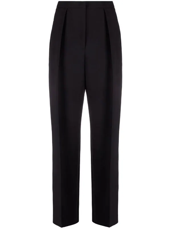 ( Nouvelle Collection ) 12 STOREEZ Pantalon Plissé à Taille Haute BLACK 1 ( Nouvelle Collection ) 12 STOREEZ Pantalon Plissé à Taille Haute BLACK