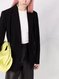 ( Nouvelle Collection ) 12 STOREEZ BLACK Blazer à Boutonnière Croisée Femme -12 STOREEZ Soldes Magasin 17963908 38420694 600