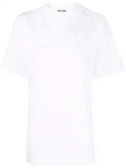 ( Nouvelle Collection ) 12 STOREEZ T-shirt à Col Rond White