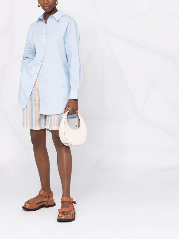 ( Nouvelle Collection ) 12 STOREEZ Chemise En Coton BLUE 2 ( Nouvelle Collection ) 12 STOREEZ Chemise En Coton BLUE – Image 2