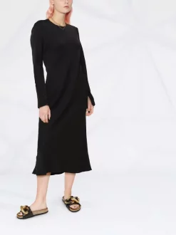 ( Nouvelle Collection ) 12 STOREEZ BLACK Robe Mi-longue à Poignets Zippés Femme -12 STOREEZ Soldes Magasin 17965804 38395363 600
