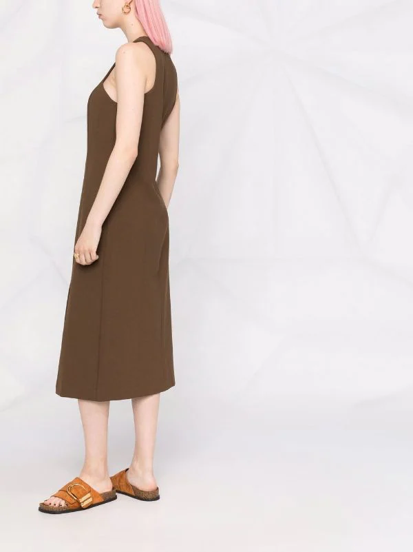 ( Nouvelle Collection ) 12 STOREEZ BROWN Robe Mi-longue à Dos Nu Femme 4 ( Nouvelle Collection ) 12 STOREEZ BROWN Robe Mi-longue à Dos Nu Femme – Image 4
