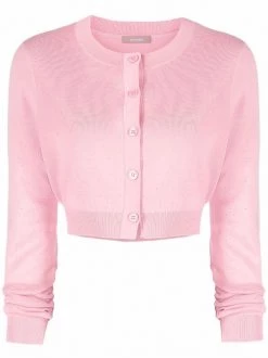 ( Nouvelle Collection ) 12 STOREEZ PINK Cardigan Crop En Maille Fine Femme