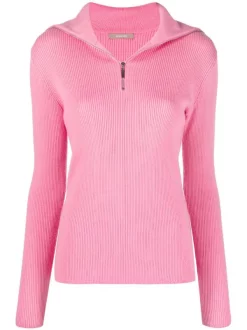 ( Nouvelle Collection ) 12 STOREEZ Pull En Laine Mérinos à Col Zippé Femme