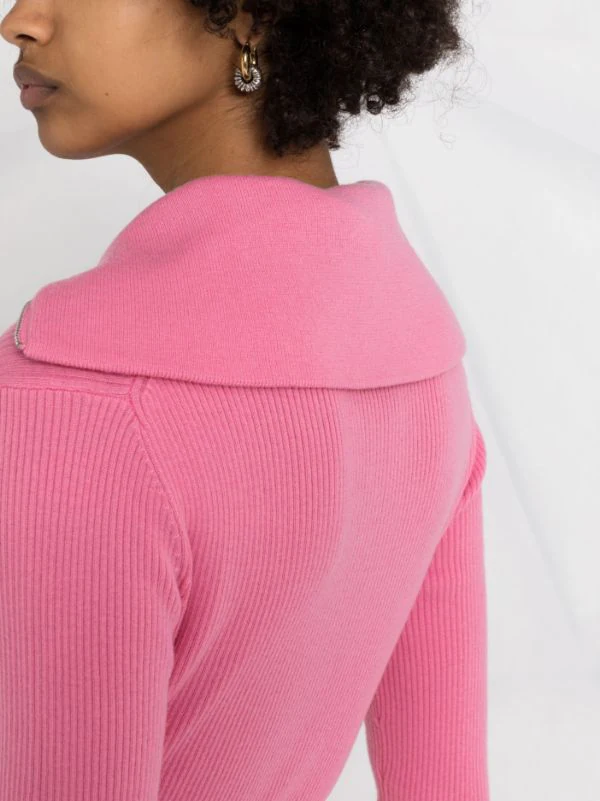 ( Nouvelle Collection ) 12 STOREEZ Pull En Laine Mérinos à Col Zippé Femme 3 ( Nouvelle Collection ) 12 STOREEZ Pull En Laine Mérinos à Col Zippé Femme – Image 3