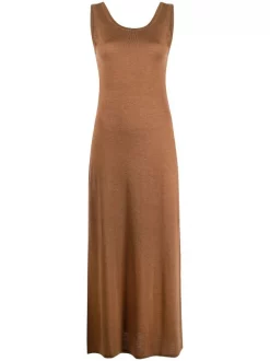 ( Nouvelle Collection ) 12 STOREEZ Robe Longue En Laine Mérinos Mélangée Femme