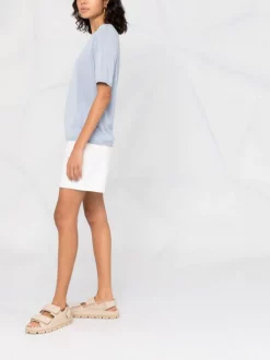 ( Nouvelle Collection ) 12 STOREEZ DUSTY BLUE T-shirt En Maille Fine Femme -12 STOREEZ Soldes Magasin 17989753 7fddcc22 a02a 4816 b677 70dba7b5d4c3 600