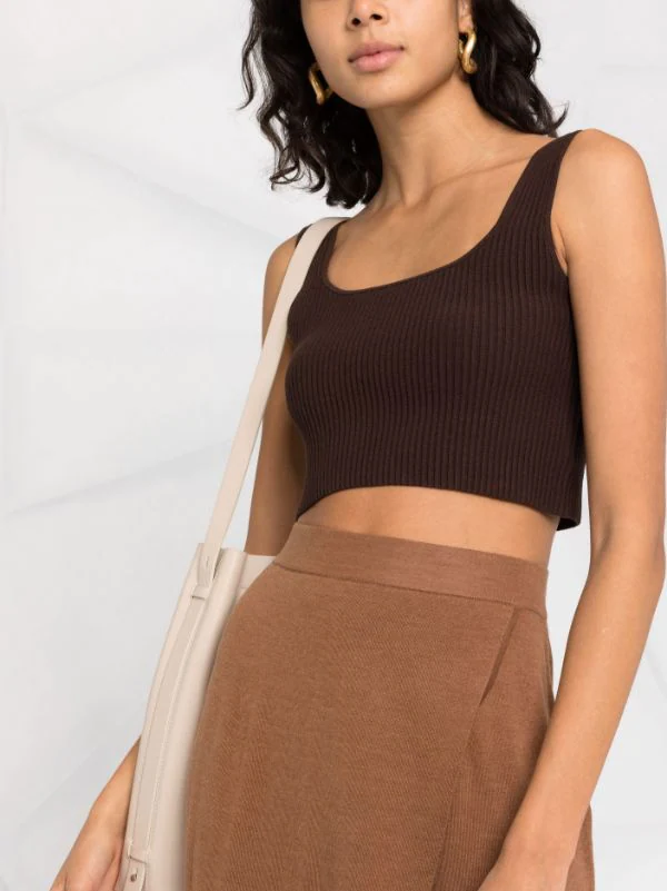 ( Nouvelle Collection ) 12 STOREEZ Haut Crop En Maille Nervurée Femme 5 ( Nouvelle Collection ) 12 STOREEZ Haut Crop En Maille Nervurée Femme – Image 5