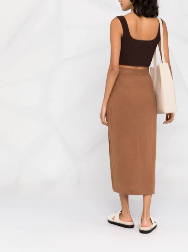 ( Nouvelle Collection ) 12 STOREEZ Haut Crop En Maille Nervurée Femme 4 ( Nouvelle Collection ) 12 STOREEZ Haut Crop En Maille Nervurée Femme – Image 4