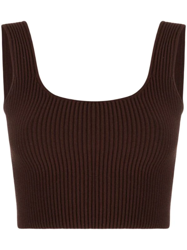 ( Nouvelle Collection ) 12 STOREEZ Haut Crop En Maille Nervurée Femme 1 ( Nouvelle Collection ) 12 STOREEZ Haut Crop En Maille Nervurée Femme