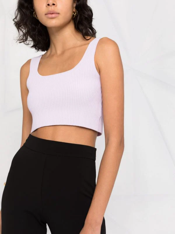 ( Nouvelle Collection ) 12 STOREEZ Haut Crop En Maille Nervurée LIGHT LILAC 5 ( Nouvelle Collection ) 12 STOREEZ Haut Crop En Maille Nervurée LIGHT LILAC – Image 5