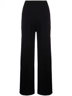 ( Nouvelle Collection ) 12 STOREEZ BLACK Pantalon Ample En Maille Femme