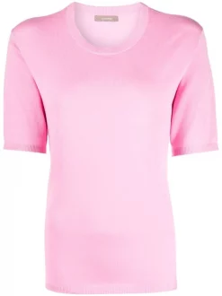 ( Nouvelle Collection ) 12 STOREEZ PINK T-shirt En Maille Fine Femme