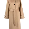 ( Nouvelle Collection ) 12 STOREEZ CAMEL Manteau à Taille Nouée Femme