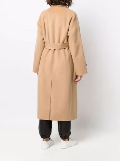 ( Nouvelle Collection ) 12 STOREEZ CAMEL Manteau à Taille Nouée Femme -12 STOREEZ Soldes Magasin 17990373 38557104 600