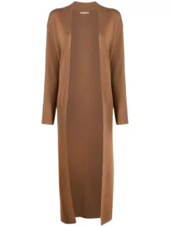 ( Nouvelle Collection ) 12 STOREEZ Cardigan Long En Laine Mérinos Mélangée Femme