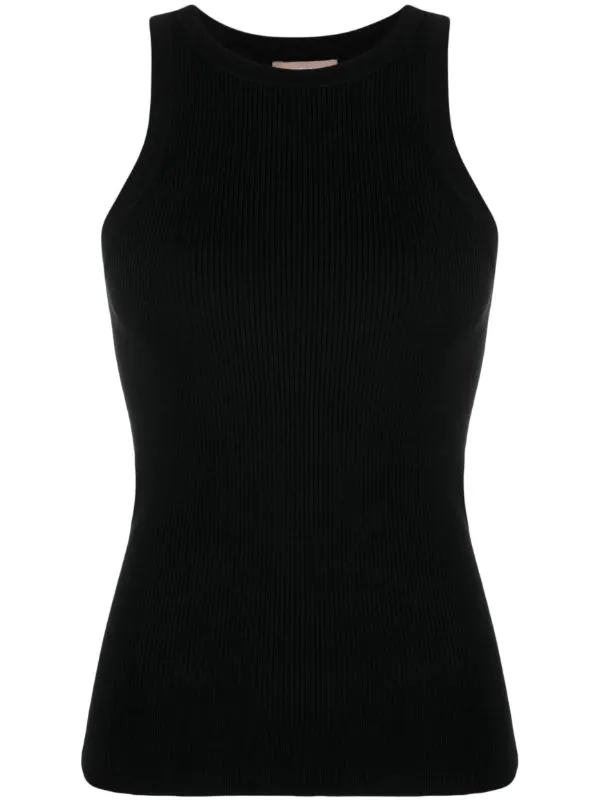 ( Nouvelle Collection ) 12 STOREEZ Débardeur En Maille Nervurée BLACK 1 ( Nouvelle Collection ) 12 STOREEZ Débardeur En Maille Nervurée BLACK