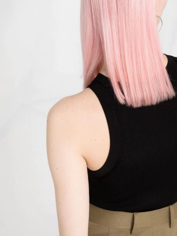 ( Nouvelle Collection ) 12 STOREEZ Débardeur En Maille Nervurée BLACK 3 ( Nouvelle Collection ) 12 STOREEZ Débardeur En Maille Nervurée BLACK – Image 3