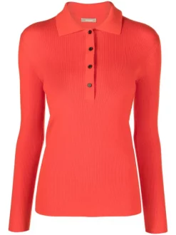 12 STOREEZ Soldes Magasin 4 ( Nouvelle Collection ) 12 STOREEZ Polo Nervuré à Manches Longues Femme