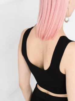 ( Nouvelle Collection ) 12 STOREEZ BLACK Haut Crop En Maille Nervurée Femme -12 STOREEZ Soldes Magasin 17990379 5747f3b2 5388 407f 9dcd 935fd9954029 600