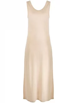 ( Nouvelle Collection ) 12 STOREEZ Light-beige Robe Mi-longue Ă Col Rond Femme