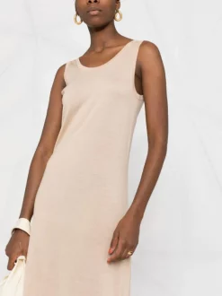 ( Nouvelle Collection ) 12 STOREEZ Light-beige Robe Mi-longue à Col Rond Femme -12 STOREEZ Soldes Magasin 17990380 ccf45bbe e7b5 49af 9ccd a215d9082948 600