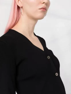 ( Nouvelle Collection ) 12 STOREEZ Cardigan Nervuré à Col V BLACK -12 STOREEZ Soldes Magasin 17991190 7533e67d 2c2d 4b79 be98 16860a87f594 600