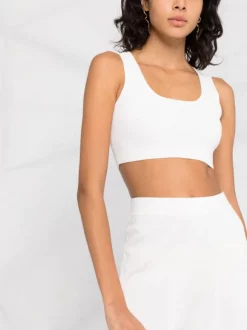 ( Nouvelle Collection ) 12 STOREEZ Haut Crop En Maille Nervurée Milk -12 STOREEZ Soldes Magasin 17991195 85333b14 95bd 472b 891f 81087f5fd394 600