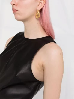 ( Nouvelle Collection ) 12 STOREEZ Robe Courte En Cuir à Design Sans Manches BLACK 8 ( Nouvelle Collection ) 12 STOREEZ Robe Courte En Cuir à Design Sans Manches BLACK -12 STOREEZ Soldes Magasin 17991567 e2a84fe9 5fe7 48c4 8258 0171fbbbddb9 600