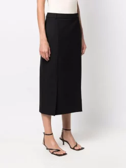 ( Nouvelle Collection ) 12 STOREEZ Jupe Mi-longue à Fente Femme -12 STOREEZ Soldes Magasin 18008256 38555960 600