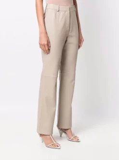 ( Nouvelle Collection ) 12 STOREEZ Pantalon Droit En Cuir LIGHT BEIGE 7 ( Nouvelle Collection ) 12 STOREEZ Pantalon Droit En Cuir LIGHT BEIGE -12 STOREEZ Soldes Magasin 18049802 38556251 600