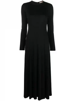 ( Nouvelle Collection ) 12 STOREEZ BLACK Robe Longue à Design D'empiècements Femme
