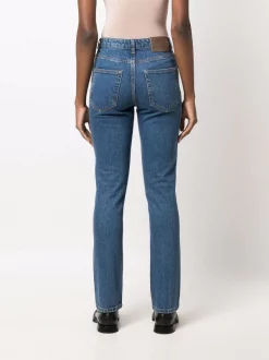 ( Nouvelle Collection ) 12 STOREEZ Jean Slim à Taille Mi-haute DENIM DARK BLUE -12 STOREEZ Soldes Magasin 18051185 38555822 600