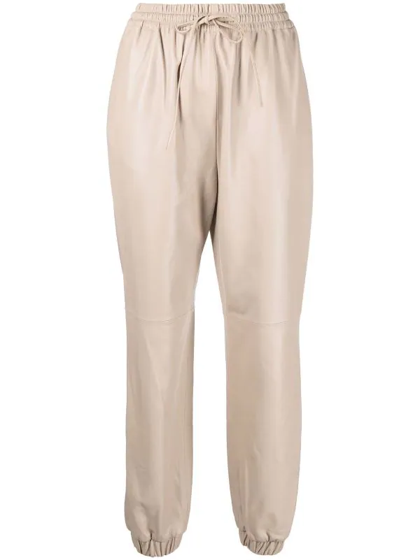 ( Nouvelle Collection ) 12 STOREEZ LIGHT BEIGE Pantalon De Jogging Fuselé En Cuir Femme 1 ( Nouvelle Collection ) 12 STOREEZ LIGHT BEIGE Pantalon De Jogging Fuselé En Cuir Femme